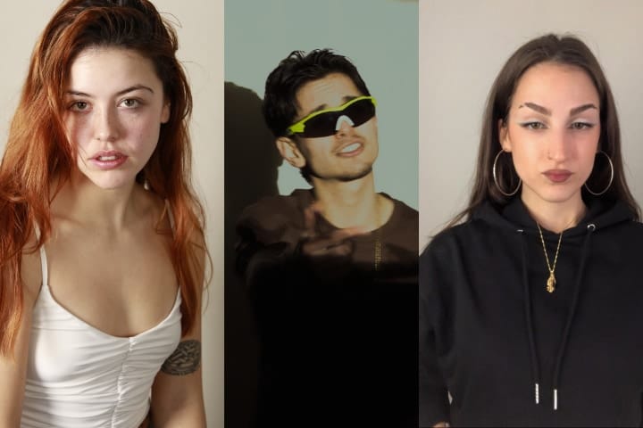 Tres creadores de contenido de música urbana en TikTok